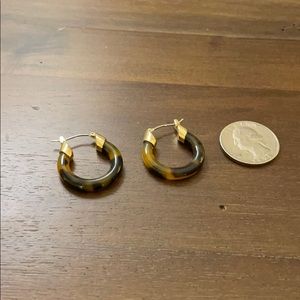 J Crew tortoise shell earrings, NWOT